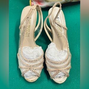 Elegant Beige Strappy Heels